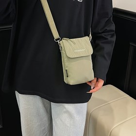 Resim Kadınlar için Ayarlanabilir Askılı Mini Çapraz Çanta - Günlük Kullanım İçin Kompakt Cüzdan, Fermuarlı Kapama, Telefon Cebi - Hafif Polyester Çanta (Gri, Mor, Yeşil, Sarı, Siyah) - Gündelik ve Resmi Kıyafetler İçin Şık Fermuarlı Kesik Çanta 