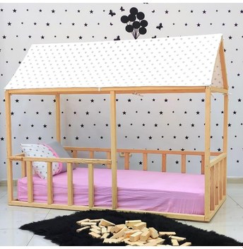 Masifart_Mobilya Masifart Opalus Çift Kişilik Ahşap Karyola Klasik Ahşap Yatak Baş