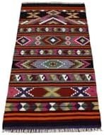 Resim Zehra Abla Halı Yeni El Dokuma Seccade Otantik Elegant Malatya Yün Kilim 5243 Renkli-80 x 160 