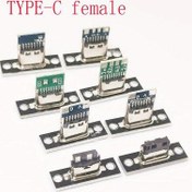Resim 1-10 Adet USB 3.1 Tip-C Dişi Konnektör Vidalı Sabitleme Plakalı - 2Pimli 4Pimli 5Pimli 6Pimli Dayanıklı Metal Kasa ile TV, Ses Sistemi ve Araç Elektronikleri için 