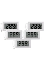 Resim Sevgift Ba - 1 Beyaz Pano Tipi Soketli Termometre 5'li Paket 