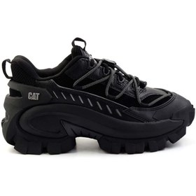 Resim Caterpillar Erkek Siyah Intruder Max Kalın Tabanlı Bağcıklı Süet Deri Sneaker 013M101222 