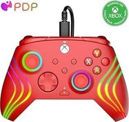 Resim PDP Gaming Afterglow™ Wave Enhanced Wired Controller for Xbox Series X|S, Xbox One and Windows 10/11 PC, advanced gamepad video game controller, Officially Licensed by Microsoft for Xbox, Red 