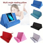 Resim Yatakta Kullanıma Uygun Bir Tablet Tutucu, Okuma veya İzleme İçin İdeal Bir G-Şekilli Yastık Standı, E-Kitap Okuyucuları İçin Çok Yönlü Bir Yastık Tutucu, Koltuklar veya Arabalar İçin Uygun Bir Evrensel Telefon Standı ve Yatakta Rahat Bir Okuma Deneyimi İçin Bir Kitap Yastığı. 