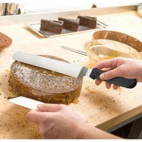 Resim Bilfold Eğik Pasta Sıvama Spatulası Metal 33 cm 