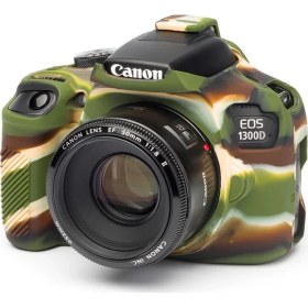 Resim EasyCover Canon 1300D/2000D Silikon Kılıf ECC1300DC (Kamuflaj) 