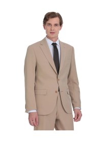 Resim Hatemoğlu Vizon Slim Fit Mono Yaka Casual Takım Elbise Vizon 