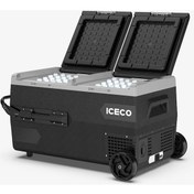 Resim Iceco K75d 12/24volt 75lt Akü/kablo/ Çift Bölme Kompresör Outdoor Oto Buzdolabı Akü Dahil Değildir 