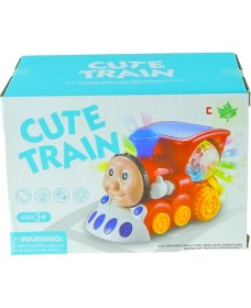 Resim Oyuncak Tren Işıklı Sesli Sevimli Lokomotif 15 cm 