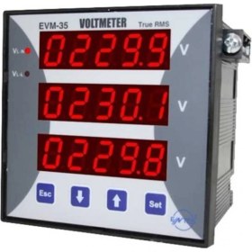 Resim Evm-35-96 0,5 Sınıf 24V 250VAC/DC Voltmetre, Güç Kaynağıyla Kullanım 