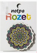 Resim Notpa Rozet Ahşap Mandala Şekilli - 3 Adet Çok Renkli 