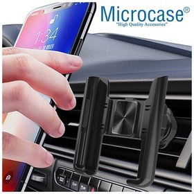 Resim 360° Araç İçi Izgaralıktan Metal Kelepçeli Telefon Tutucu -AL3741 