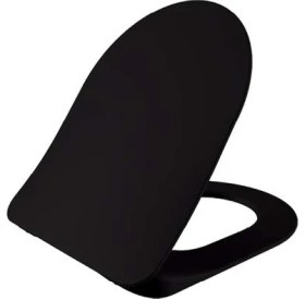 Resim Creavit FE322 Free Rim-Off Kanalsız Asma Klozet Siyah Mat ve Yavaş Kapanan Kapak 