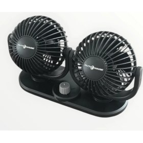 Resim Joyful Autoware Oto Araç Masa Üstü Fanı Vantilatör USB Girişli Çift Başlı Iki Kademeli Fan 