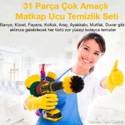 Resim Ally 31 Parça Çok Amaçlı Ev Banyo ve Araç Matkap Ucu Temizlik SETI-(1903) - BRNTEK9399-4176 