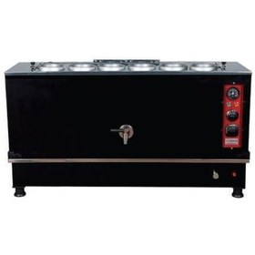 Resim Anka Pro Kompakt Full Otomatik Çay Makinası 6 Demlikli 60 Litre Siyah Elektrikli Tüplü 