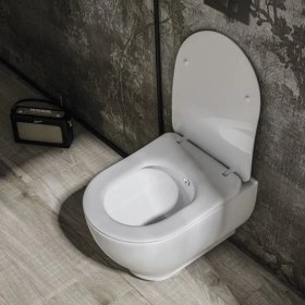 Resim Lucco Garcia 53 cm Kanalsız Asma Klozet Beyaz 