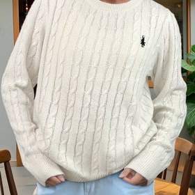 Resim Kadınların Zarif Kablo Kazak - Yumuşak ve Rahat Crew Boyun Uzun Kollu, Nakışlı At Tasarımı ile, Açık Mavi Rahatdan Resmi Giyimlere Kış/Sonbahar için, Kazak Elbise 