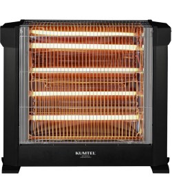 Resim Kumtel Siyah Mini Şömine Isıtıcı 2200 W Ks-2760 