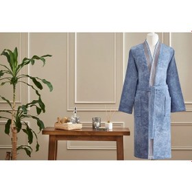 Resim Özdilek Colorado Maskülen Kimono Bornoz L - Açık Mavi Açık Mavi 