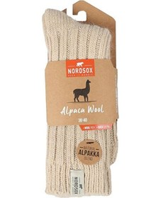 Resim Nordsox Bolero Alpaka Yünlü Kadın Kışlık Çorap Bej 