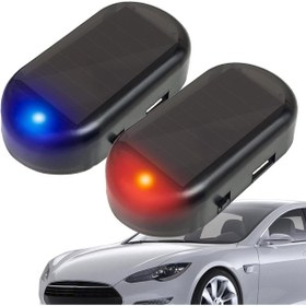 Resim TOYFEST Güneş Enerji Şarjlı Oto Hırsız Caydrıcı Işıklı Mini Fake Alarm 