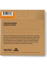 Resim Jim Dunlop Dap1048 Phosphore Bronze Extra Light Takım Tel Akustik 