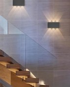 Resim Voxify Yeni Model Çift Yönlü Duvar Aplik Led Aydınlatma Armatür Dekoratif Bahçe Armatür 