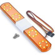 Resim Fortunelane 1/8-1/10 Ölçek Araçlar İçin 7 Modlu Polis Flşörü - Turuncu Uzun Tip 14.5cm Led Lambası 