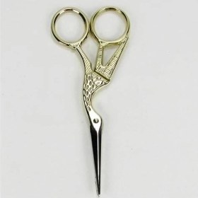 Resim AyrStore Leylek Şeklinde Gold (Altın) Renk Söz ve Nişan Makası 