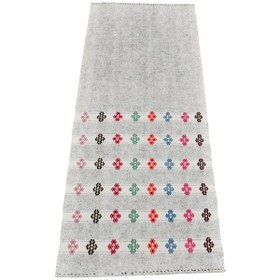Resim Kilim Antik El Dokuma Pamuklu Yün Toroslar Adana Yörük Kilimi 0070 - Yeni - Çok Renkli 