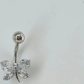 Resim Mepa Kelebek Detaylı Göbek Piercing - Pg0043 Najmaddin Altın 