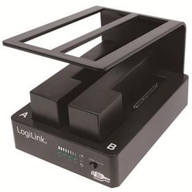 Resim LogiLink QP0010 USB3.0 Dual SATA HDD Docking Station, Siyah 