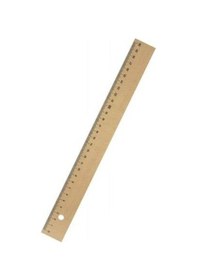 Resim Ahşap Cetvel 30 Cm Çok Renkli 