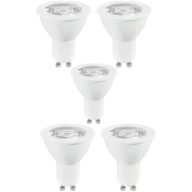 Resim 5 Adet 7 Watt Gün Işığı 1. Sınıf Gu10 Duy Led Ampul - 3000 Kelvin 
