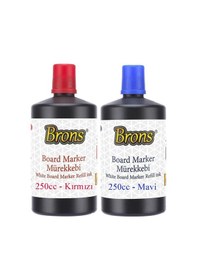 Resim Kırmızı Mavi Yazı Tahta Kalem Mürekkebi 250ml 1 Adet Brons Tahta Kalemi Mürekkebi Kolay Silinebilir 250gr Okul Sınıf Mavi 