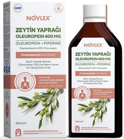 Resim Novlex Zeytin Yaprağı Ekstresi ve Piperin Takviye Edici Gıda 250 ML 