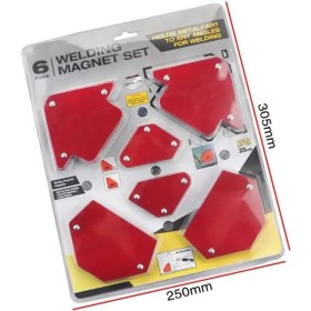 Resim Mıknatıslı Manyetik Kaynak Lehimleme Kaynak Gönye Tutucu 6'lı Set 