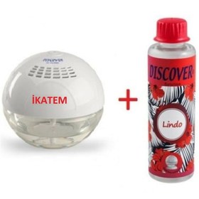Resim Discover Ikatem Sihirli Küre Hava Temizleme Makinesi Işıksız + 1 Adet Lindo Solüsyonu 