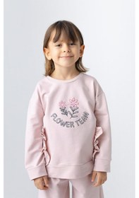 Resim Zeyland Kız Çocuk Nakış Detaylı Sweatshirt-pembe Pembe 