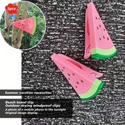 Resim 2 adet Büyük Plastik Kıyafet Tokası, Yaz Seyahat Taşınabilir Plaj Rüzgar Geçirmez Tokalar, Okula Dönüş Sezonu Kurutma Klasörleri, Dış Giyim Ceket Ceket Battaniye Havlu Asma Sabitleyiciler, Yaz Karpuz Şekilli Rüzgar Geçirmez Tokalar, Kıyafet Tokaları 