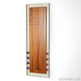 Resim Shuffle Tahtası - Siyah / Doğal ahşap / 125 × 40 cm 