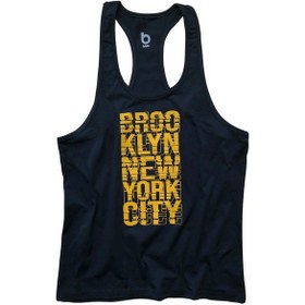Resim Bluu Fitness Gym Tank Top Sporcu Atleti Brook Lacivert 