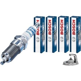 Resim Alcamlar Fr7Kı332S 0242236571 İridyum Ateşleme Bujisi Bosch 4 Adet 