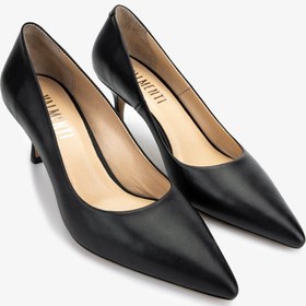Resim Valmenti Kadın Hakiki Deri Siyah Stiletto VLM4893 - 3 