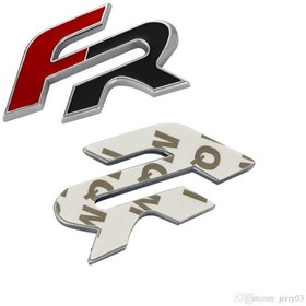 Resim NETRON Seat Leon Fr 3d Metal Arma Amblem Logo Arka Siyah - Kırmızı 