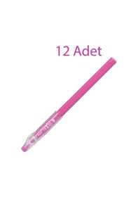 Resim Pilot Frixion Ball Stick Roller Silinebilir Jel Kalem 0.7 mm Pembe F08-P 12 Adet 