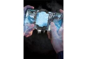 Resim EXENAR Gaming Telefon Hava Soğutma Fanı Radyatör Fan RGB Led Telefon Soğutucu Tak Çalıştır E Sporcu Fan 