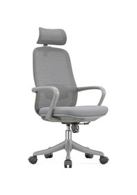 Resim Ofisbazaar Rose Manager Ergonomik Fileli Yönetici Koltuğu Ergonomik Başlıklı Ofis Koltuğu Gri Gri 