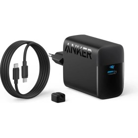 Resim Anker Şarj Cihazı (45W) Usb-C ve Usb-C Kablolu (2'li Set) - B2653 - Siyah (Anker Türkiye Garantili) 